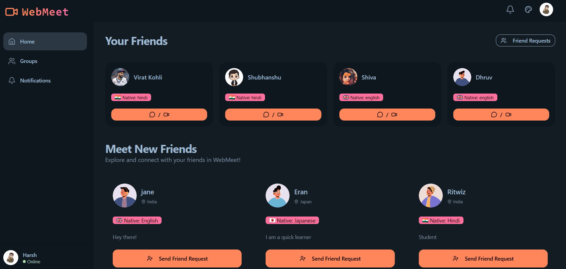 Video-Conferencing & Chat Application preview
